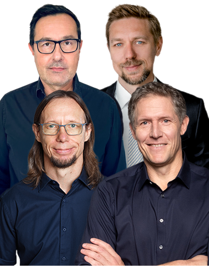 Lars Erichsen, Dirk Siebenhaar, Rene Berteit und Bernd Raschkowski